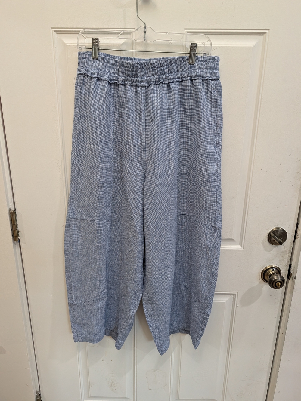 Poetry Linen Barrel Leg Pull On Pants